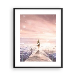 Poster in einem schwarzem Rahmen - Im Licht eines Traums - 40x50 cm