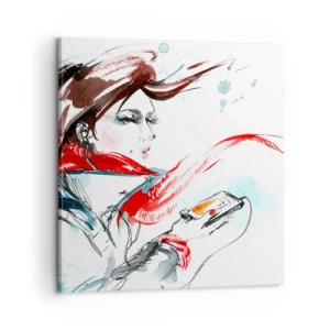 Bild auf Leinwand - Leinwandbild - Mit mir stimmt was nicht - 60x60 cm