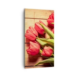 Bild auf Leinwand - Leinwandbild - Frühlingsgeständnis - 55x100 cm