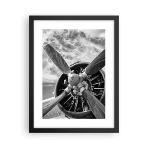 Poster in einem schwarzem Rahmen - Eroberer der Lüfte - 30x40 cm
