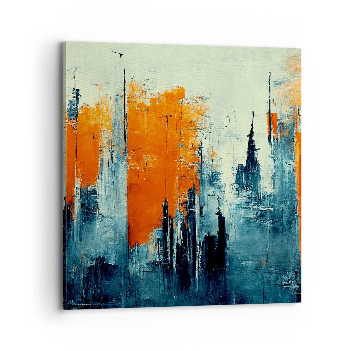 Bild auf Leinwand - Leinwandbild - Moderne Landschaft - 70x70 cm