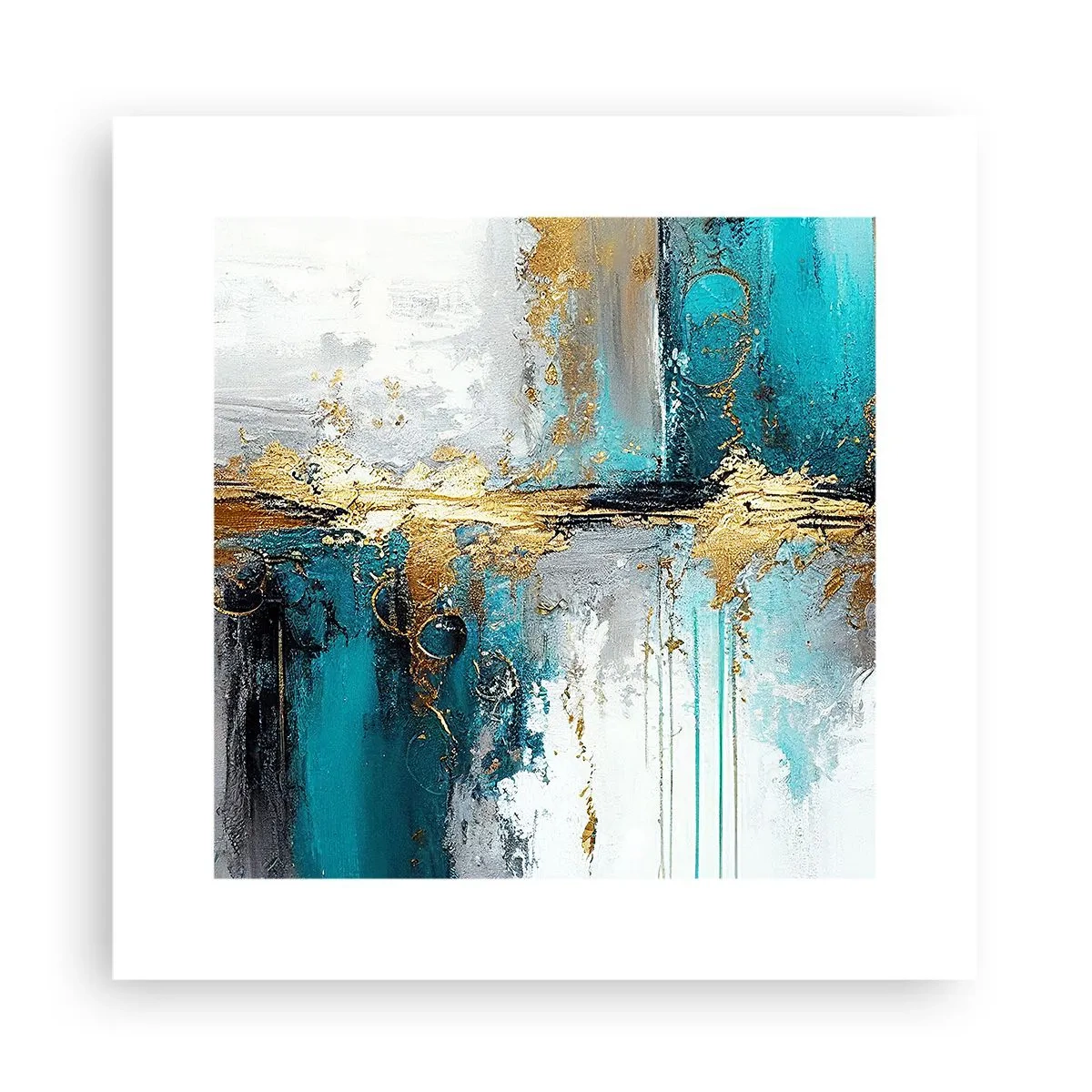 Poster - Alles fließt - 30x30 cm