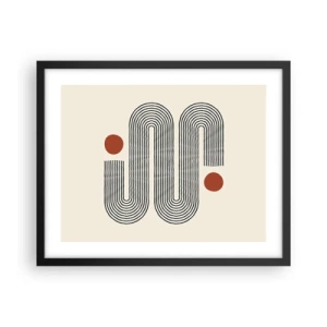 Poster in einem schwarzem Rahmen - Vom Anfang bis zum Ende - 50x40 cm