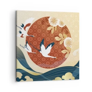 Bild auf Leinwand - Leinwandbild - Japanisches Märchen - 50x50 cm