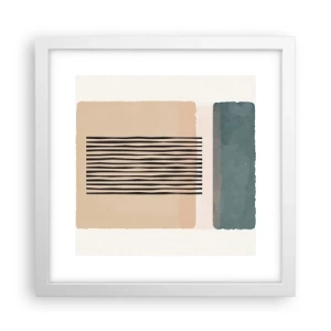 Poster in einem weißen Rahmen - Alles ist in Ordnung - 30x30 cm