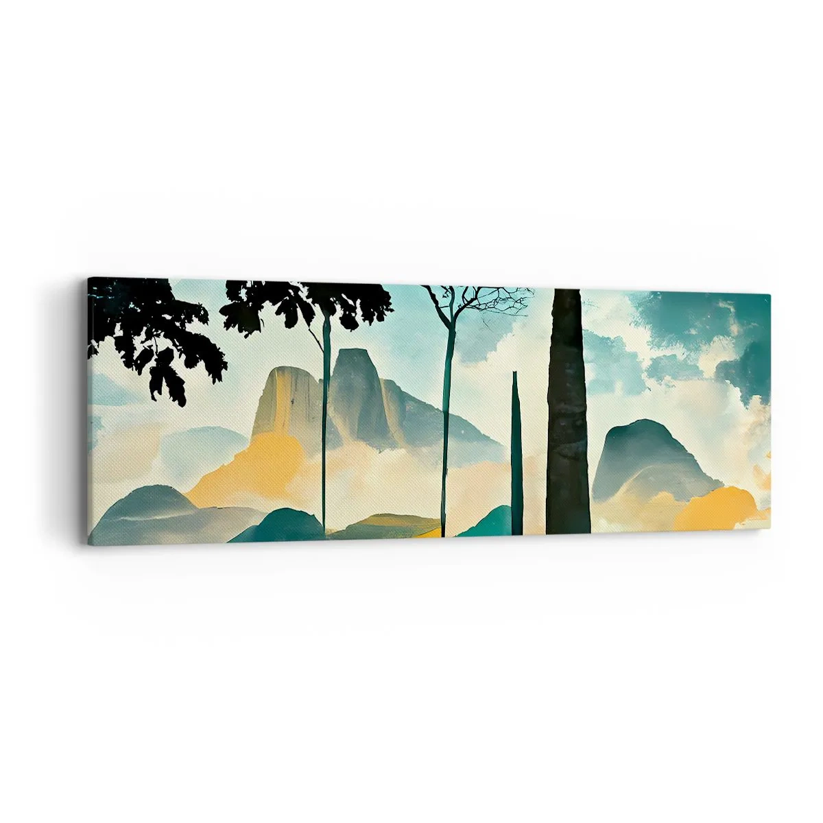 Bild auf Leinwand - Leinwandbild - Immer höher und höher - 90x30 cm