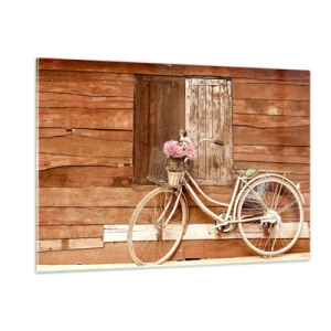 Glasbild - Bild auf glas - Ich komme gleich wieder - 120x80cm - Ich komme gleich wieder - Moderne Wanddekoration für Wohnzimmer und Schlafzimmer ARTTOR