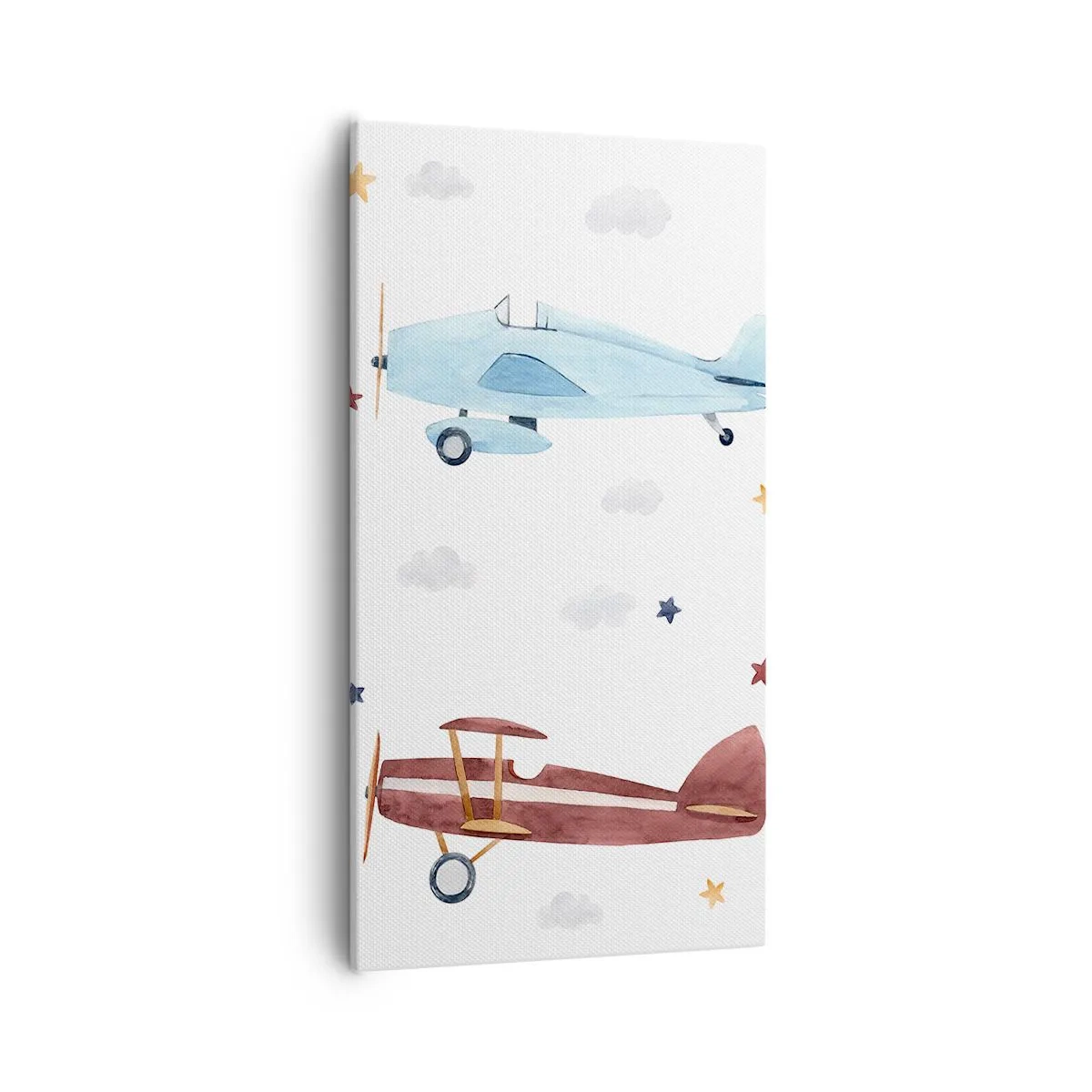 Bild auf Leinwand - Leinwandbild - Wir warten, Herr Pilot! - 55x100 cm