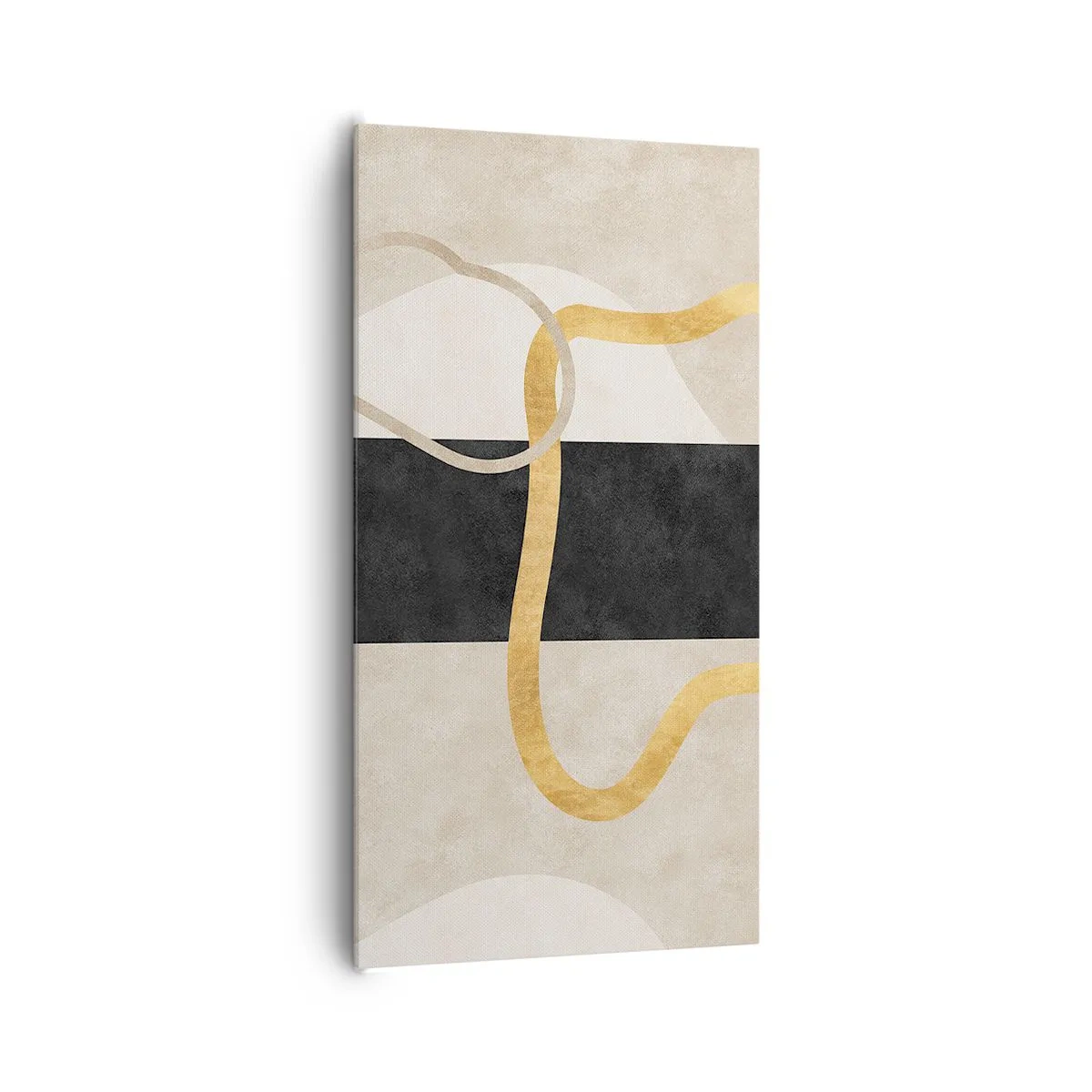 Bild auf Leinwand - Leinwandbild - Schleifenformen - 65x120 cm