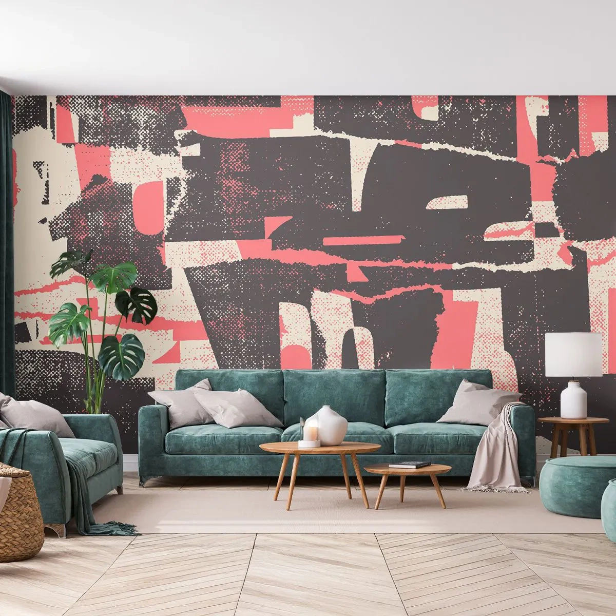 Fototapete Premium Canvas - All dieser Lärm - Collage, Alt, Stück - 250x175 cm