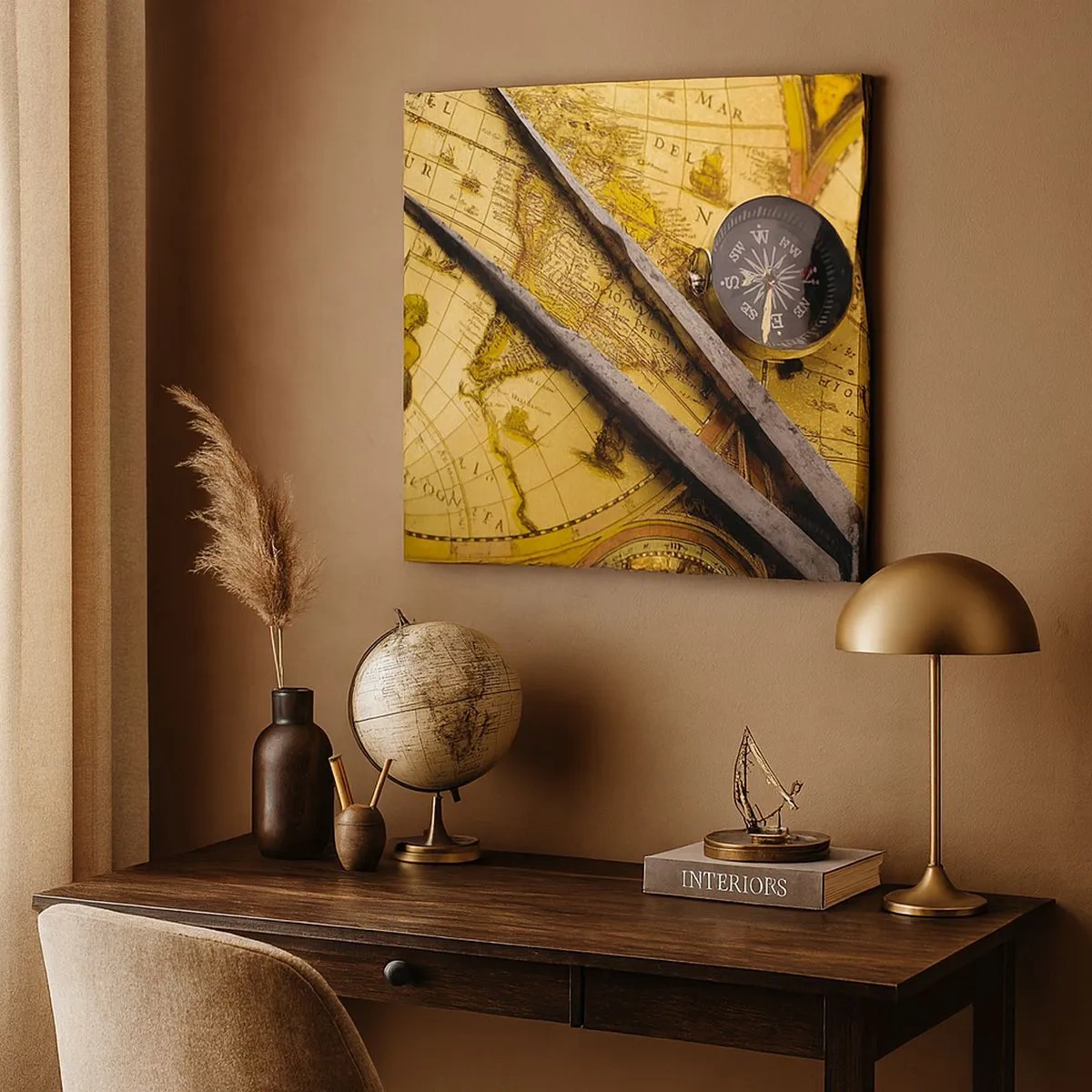 Bild auf Leinwand - Leinwandbild - Wo sind diese Schätze? - 30x30 cm