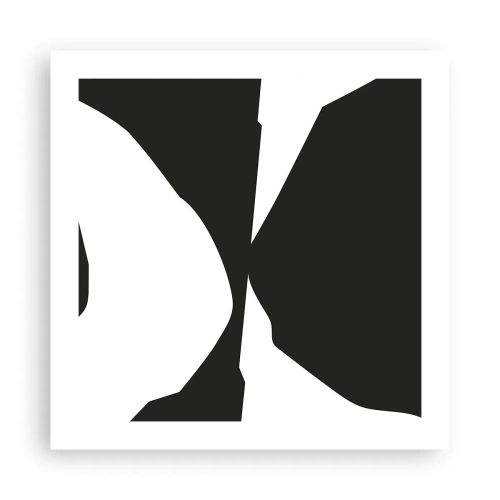 Poster - Positiv negativ - 50x50 cm