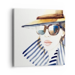 Bild auf Leinwand - Leinwandbild - Florida heißt Sie willkommen! - 40x40 cm