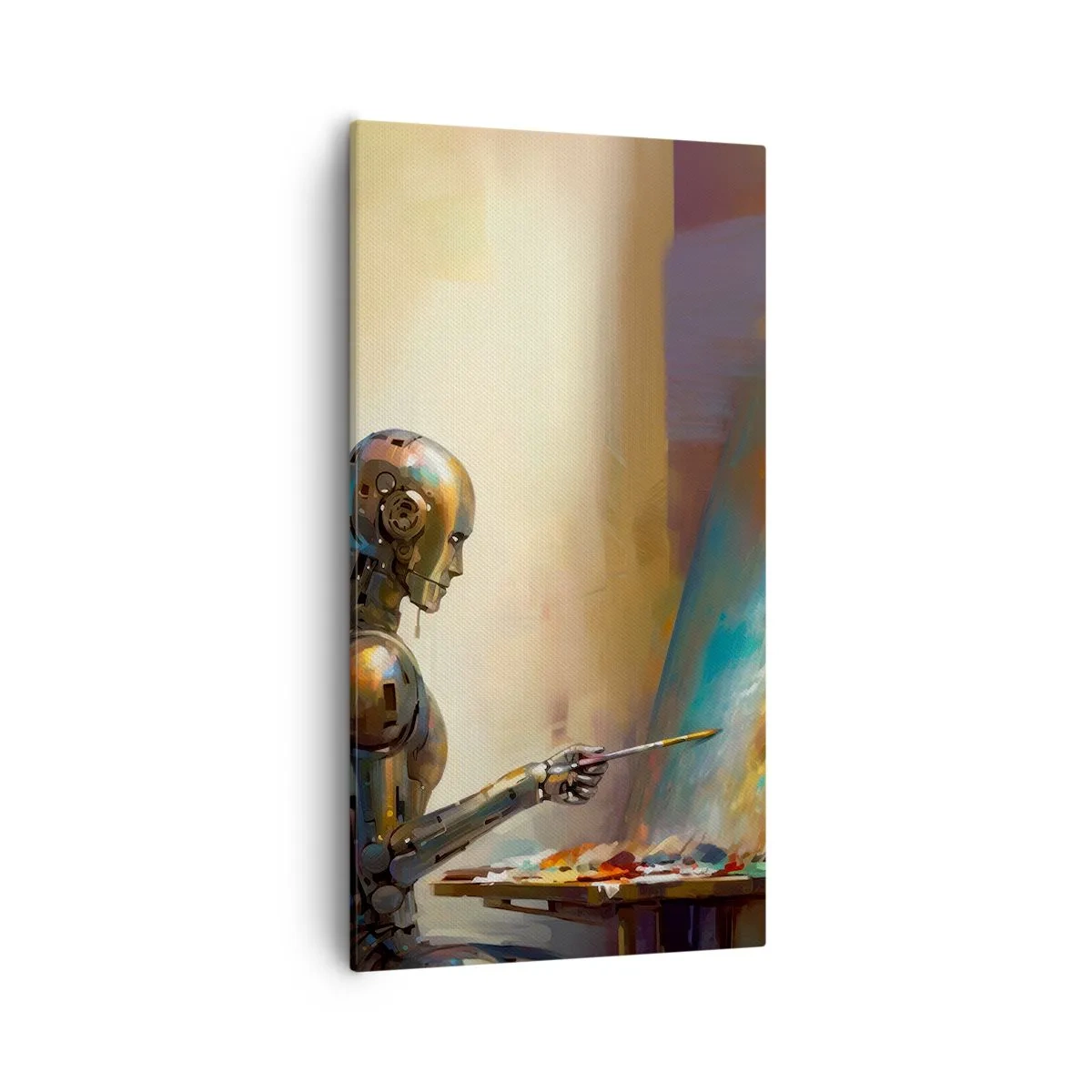 Bild auf Leinwand - Leinwandbild - Die Kunst der Zukunft - 55x100 cm