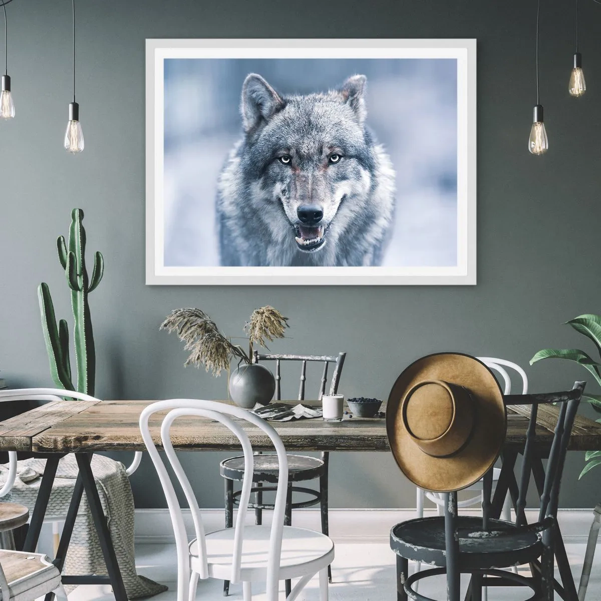 Poster in einem weißen Rahmen - Werden Sie die Herausforderung annehmen? - 40x30 cm