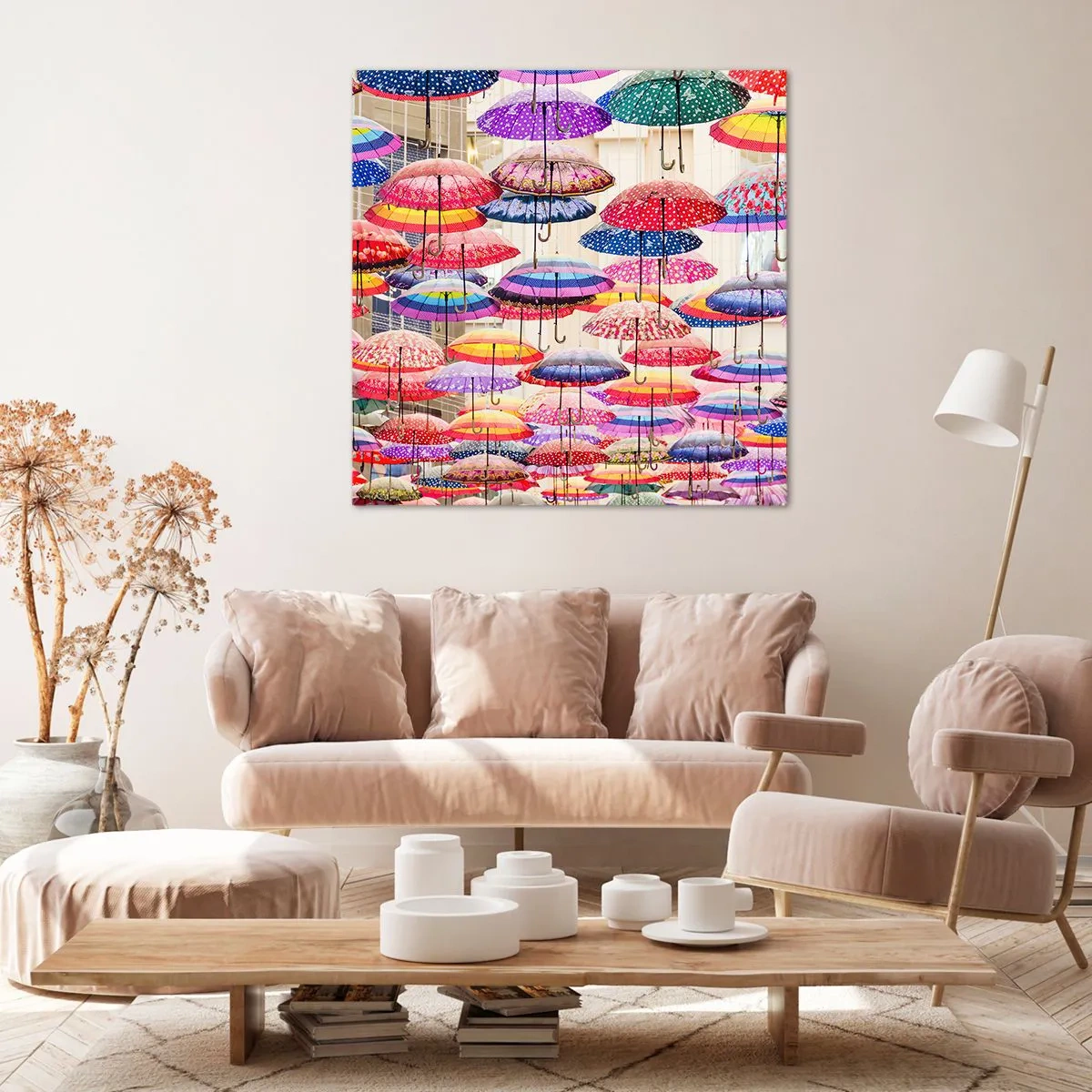Bild auf Leinwand - Leinwandbild - Stadtwiese - 70x70 cm