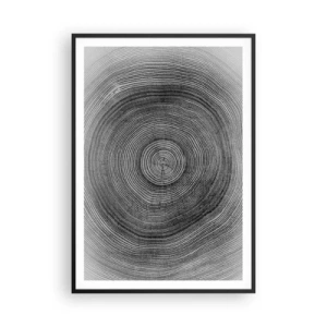 Poster in einem schwarzem Rahmen - Zeichen der Zeit - 70x100 cm