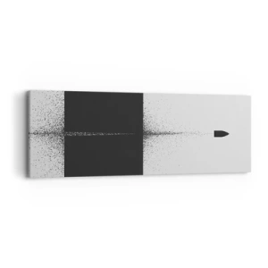 Bild auf Leinwand - Leinwandbild - Direkt zum Ziel - 90x30 cm