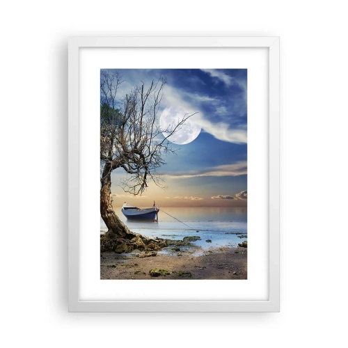 Poster in einem weißen Rahmen - Ist das das Ende oder der Anfang? - 30x40 cm