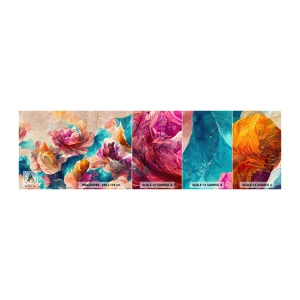 Fototapeten Muster Selbstklebend Deluxe Sticker - Farbenpracht des Straußes - Blumen, Pastell, Stück - 100x30 cm