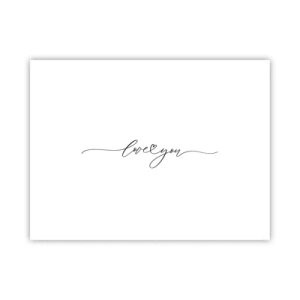 Poster - Schwarz auf weiß - 40x30 cm