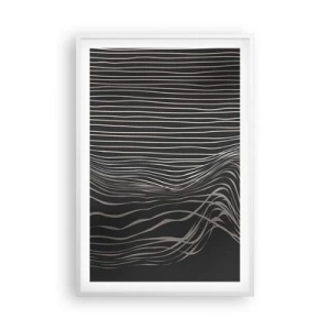 Poster in einem weißen Rahmen - Rhythmus und Akzent - 61x91 cm