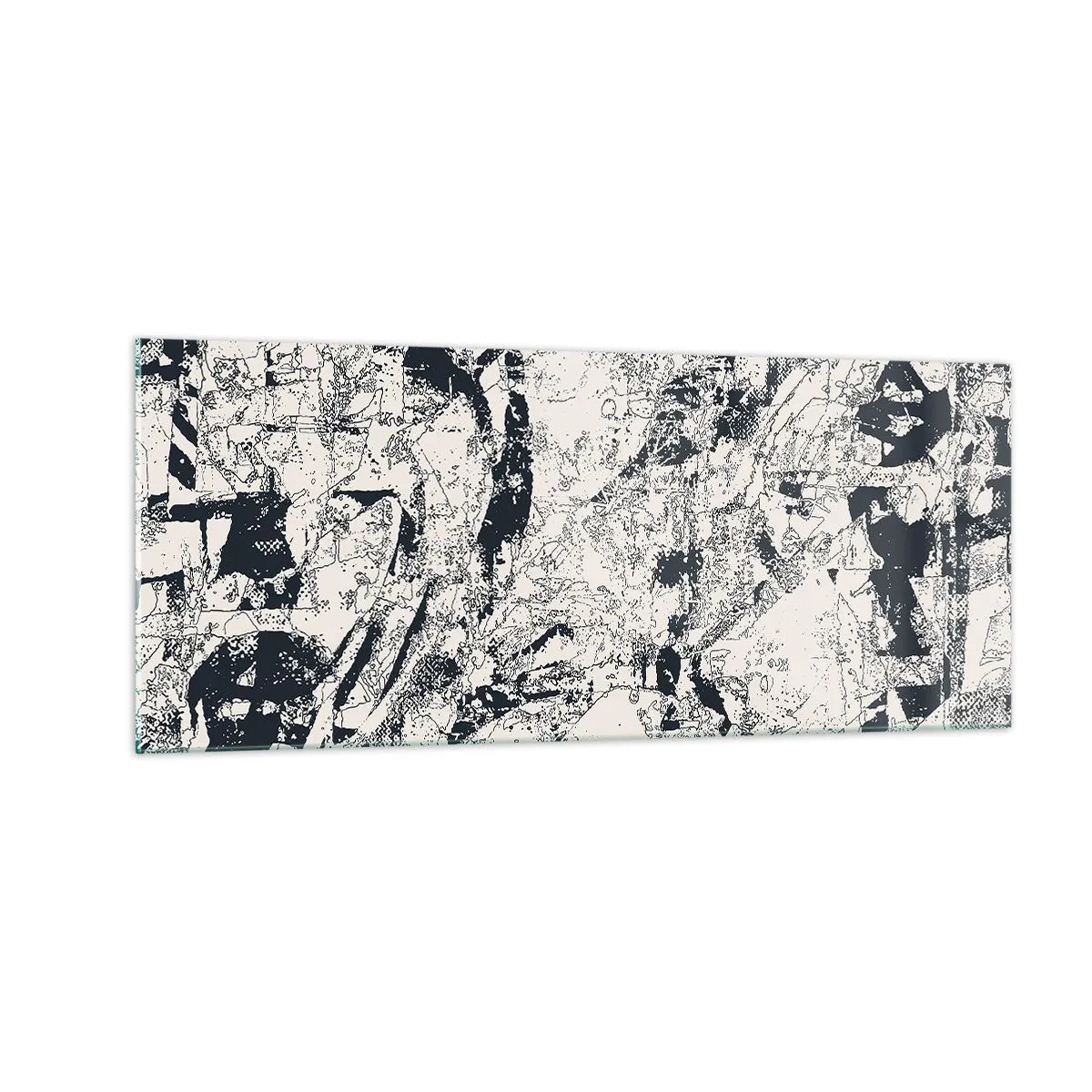 Glasbild - Bild auf glas - Durchdringung der Gegensätze - 100x40 cm