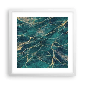Poster in einem weißen Rahmen - Goldmine - 40x40 cm