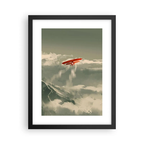 Poster in einem schwarzem Rahmen - Furchtloser Pionier - 30x40 cm