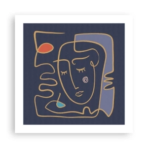 Poster - In Gedanken - 50x50 cm