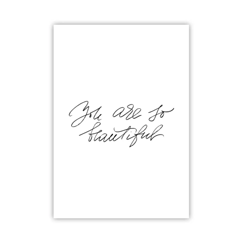 Poster - Glauben Sie wirklich ... - 70x100 cm