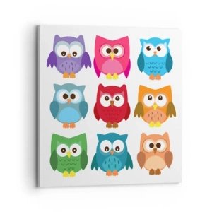 Bild auf Leinwand - Leinwandbild - Es macht Spaß, anders zu sein - 70x70 cm