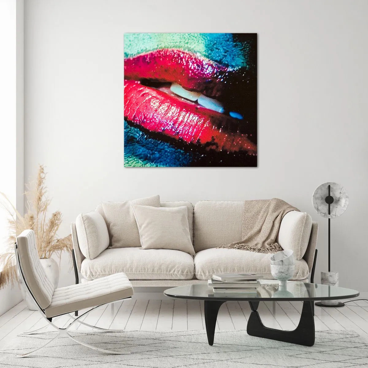 Glasbild - Bild auf glas - Sinnlich und verstörend - 40x40 cm