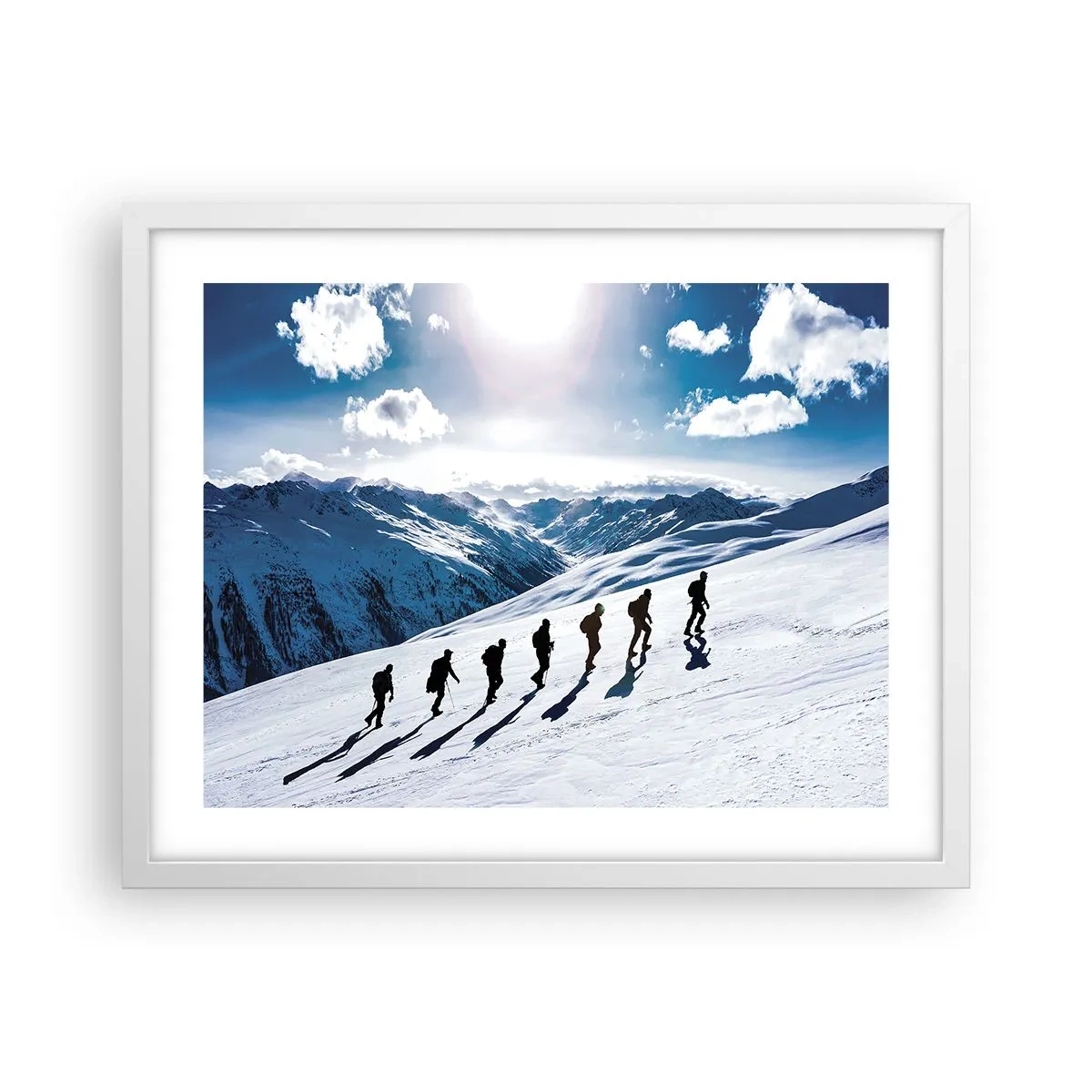 Poster in einem weißen Rahmen - Das Team der Eroberer - 50x40 cm