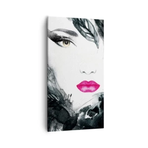 Bild auf Leinwand - Leinwandbild - Beachtung! Femme fatale - 55x100 cm