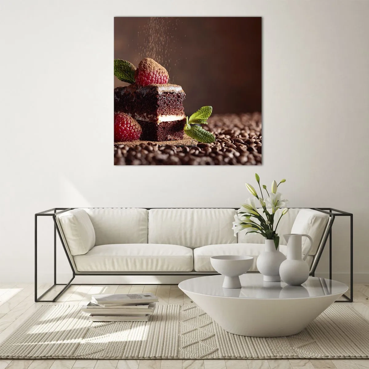 Glasbild - Bild auf glas - Das Leben ist süß - 70x70 cm