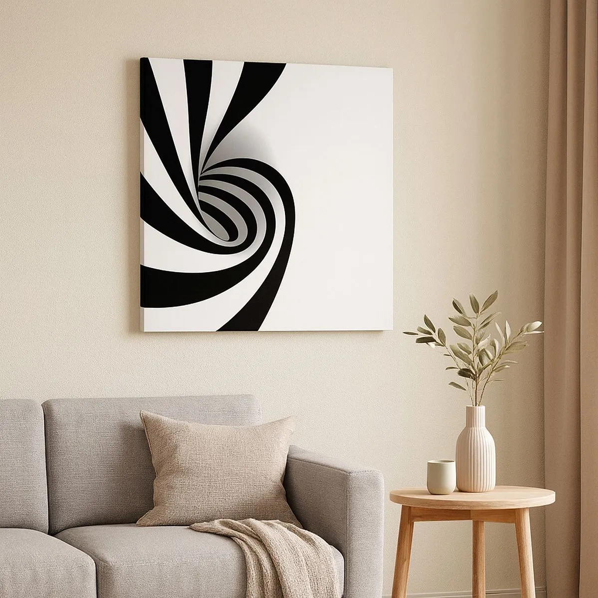 Bild auf Leinwand - Leinwandbild - Und doch dreht es sich - 30x30 cm