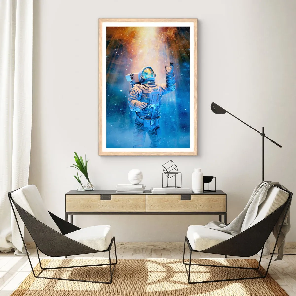 Poster in einem Rahmen aus heller Eiche - Endlich am Ende - 30x40 cm