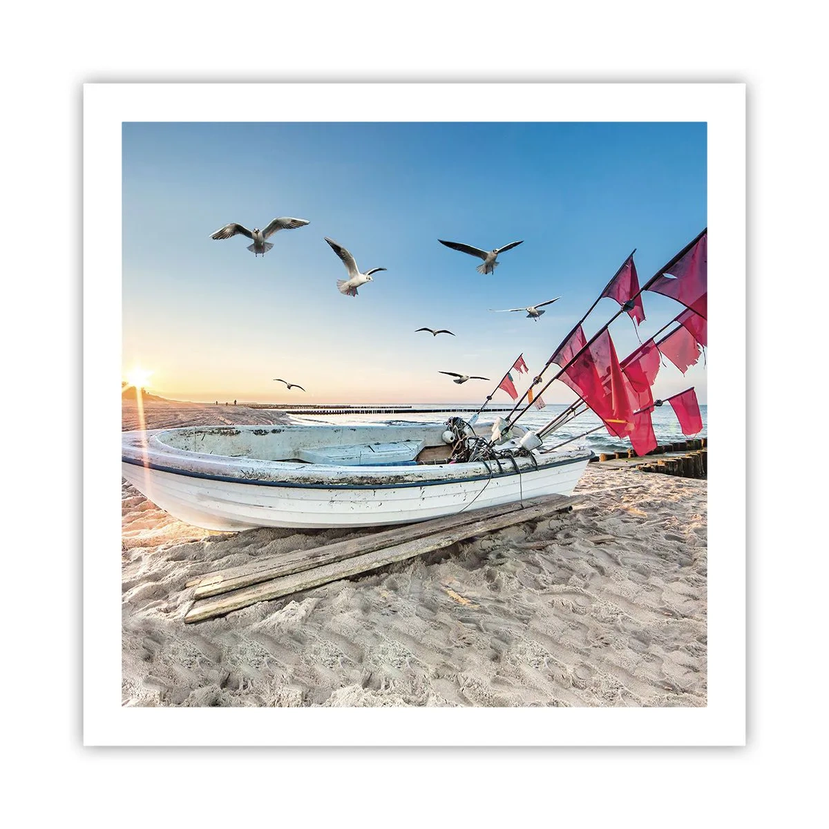 Poster - Wohlverdiente Ruhe - 60x60 cm