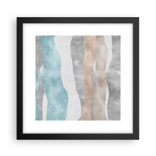 Poster in einem schwarzem Rahmen - Studie über Nähe - 30x30 cm