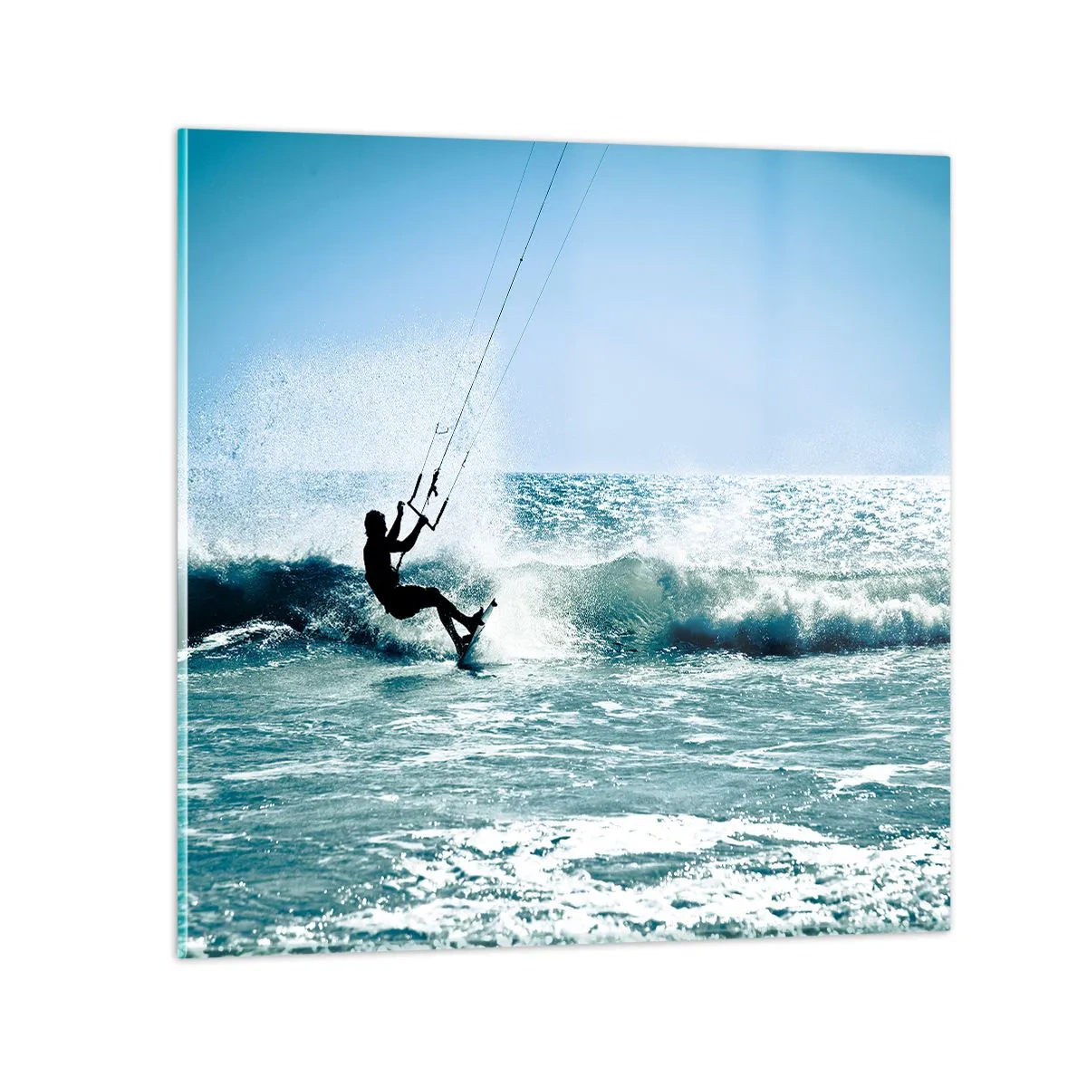 Glasbild - Bild auf glas - Hinreißen lassen - 40x40 cm