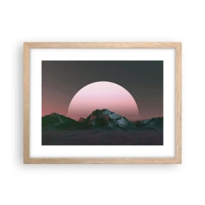 Poster in einem Rahmen aus heller Eiche - In einer Nachbargalaxie - 40x30 cm