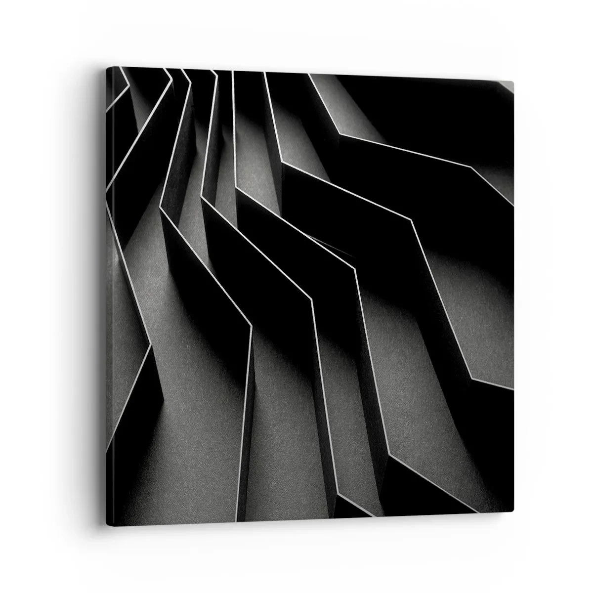 Bild auf Leinwand - Leinwandbild - Räumliche Ordnung - 40x40 cm