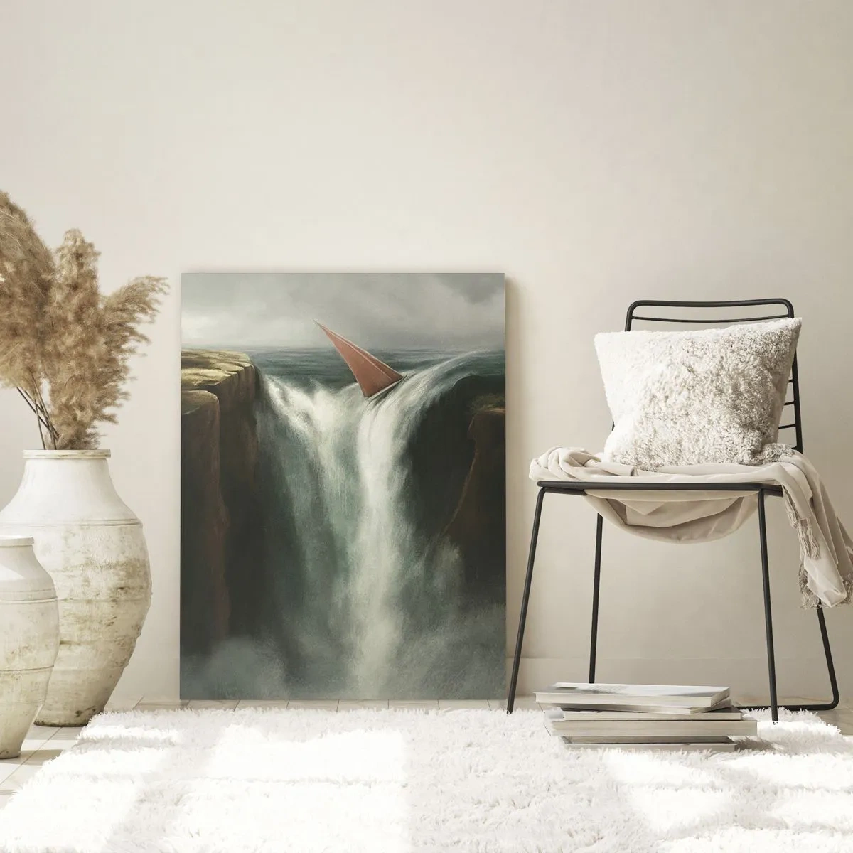 Glasbild - Bild auf glas - Warnung des Lebens - 80x120 cm