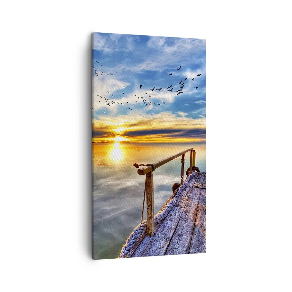 Bild auf Leinwand - Leinwandbild - Der Wind geht zur Ruhe - 45x80 cm