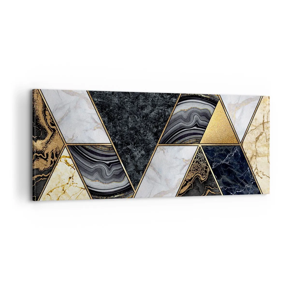 Bild auf Leinwand - Leinwandbild - Stein um Stein - 100x40 cm