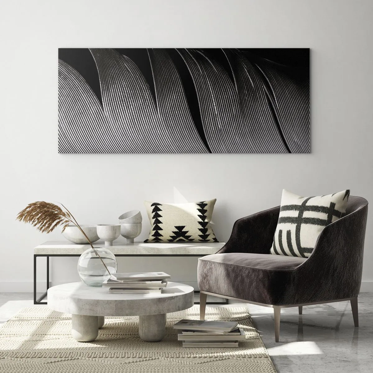 Glasbild - Bild auf glas - Stift – ein wunderbares Design - 100x40 cm