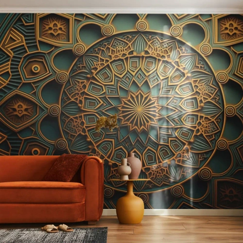 Selbstklebende Fototapete Deluxe Sticker - In arabischer Atmosphäre - Mosaik, Arabisch, Dekorationen - 100x70 cm
