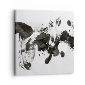 Bild auf Leinwand - Leinwandbild - Obwohl das Wahnsinn ist, steckt darin eine Methode? - 40x40 cm