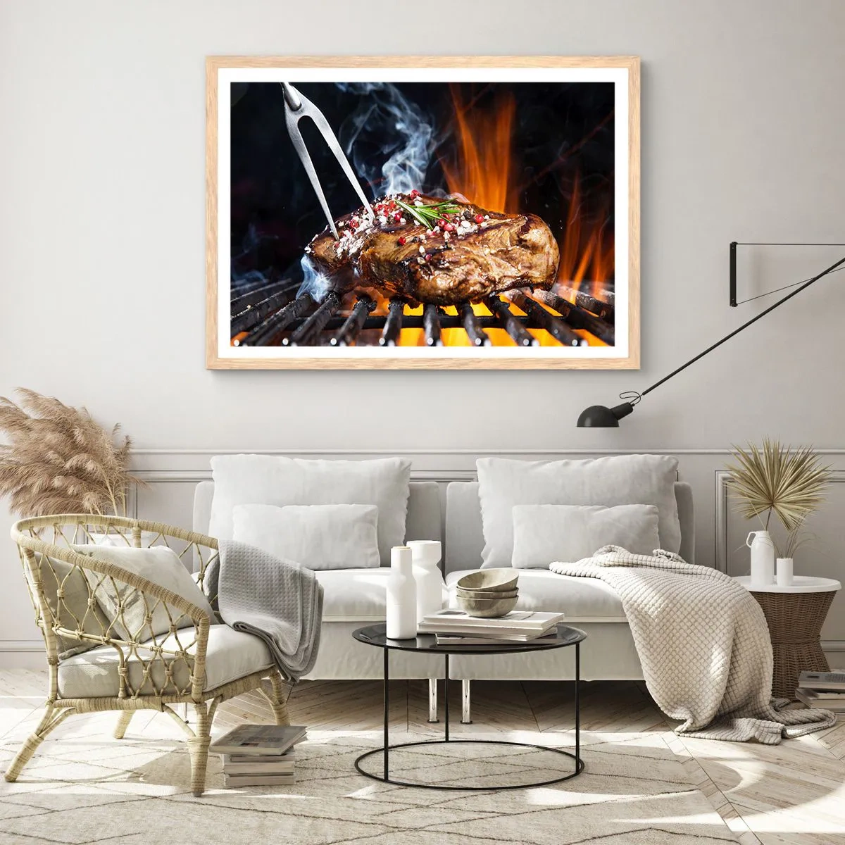 Poster in einem Rahmen aus heller Eiche - Saftig und duftend - 91x61 cm